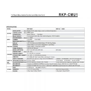 Mean Well 1U Rack Mountable Control and Monitor Unit RKP-CMU1