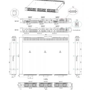Mean Well 2000 ~ 6000 W 1U Distributed Power Sistem RKP-1U
