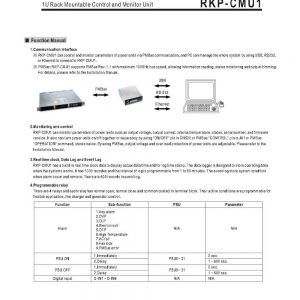 Mean Well 1U Rack Mountable Control and Monitor Unit RKP-CMU1
