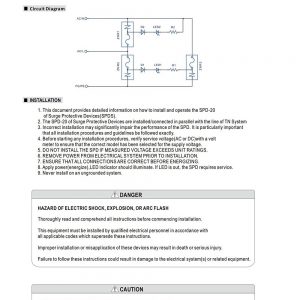Mean Well 20kA Surge Protection Device SPD-20 series