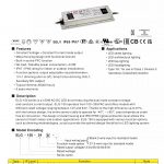 Mean Well Constant Voltage Constant Current LED Driver ELG-150 series