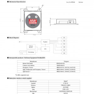 Mean Well Wireless DC multi-channel PWM dimmer WPD-06