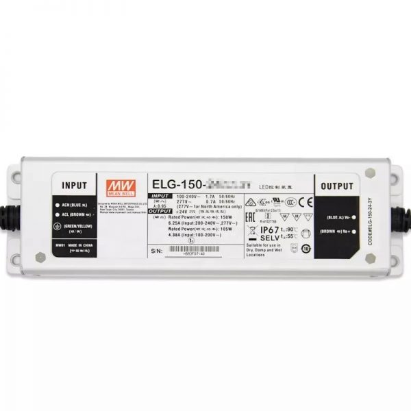 Mean Well Constant Voltage Constant Current LED Driver ELG-150 series