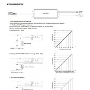Mean Well Constant Current Mode LED Driver HLG-60H-C series
