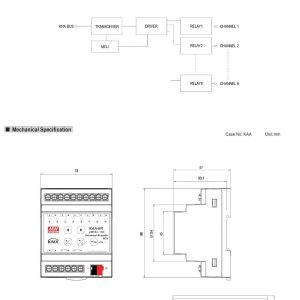 Mean Well KNX Universal Actuator KAA-8R