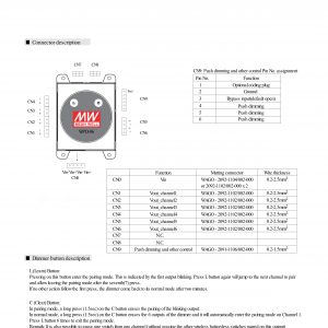 Mean Well Wireless DC multi-channel PWM dimmer WPD-06