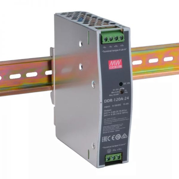 Mean Well 120W DIN Rail type DC-DC Converter DDR-120 series Mean Well 120W DIN Rail type DC-DC Converter DDR-120 series