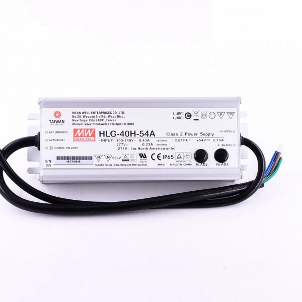 Mean Well Constant Voltage Constant Current LED Driver HLG-40H series