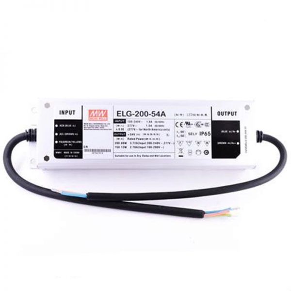 Mean Well Constant Voltage Constant Current LED Driver ELG-200 series