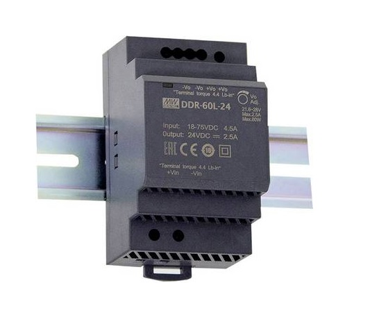 Mean Well 60W DIN Rail type DC-DC Converter DDR-60 series