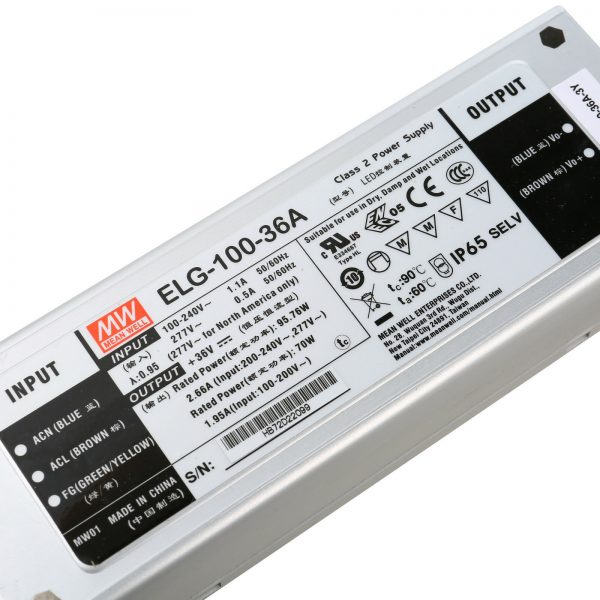 Mean Well Constant Voltage Constant Current LED Driver ELG-100 series