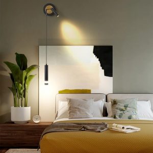 Lampu Dinding Emas Hitam Modern Gantung Liontin Lampu Sorot
