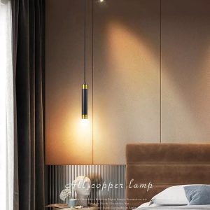 Lampu Dinding Emas Hitam Modern Gantung Liontin Lampu Sorot