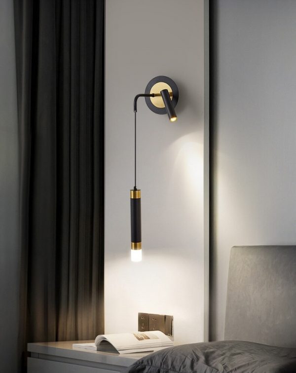Lampu Dinding Emas Hitam Modern Gantung Liontin Lampu Sorot