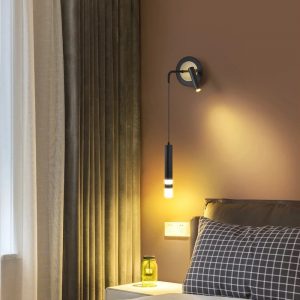 Lampu Dinding Emas Hitam Modern Gantung Liontin Lampu Sorot