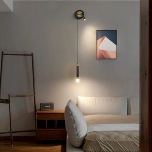 Lampu Dinding Emas Hitam Modern Gantung Liontin Lampu Sorot