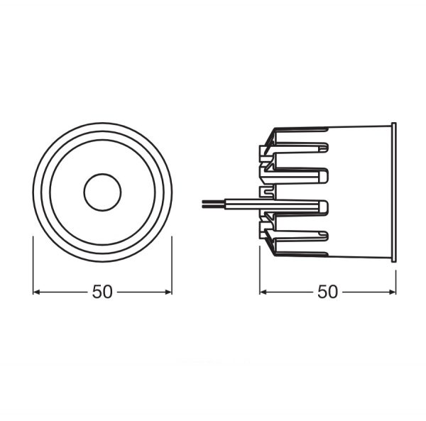 PrevaLED COIN 50 DIM to Warm G1