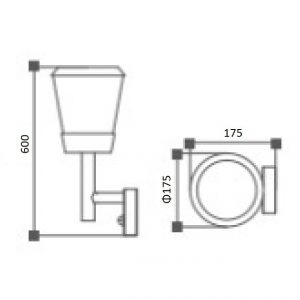 Lampu Dinding GL19601 LED Outdoor Lighting
