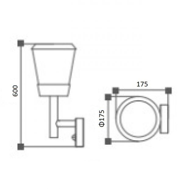 Lampu Dinding GL19601 LED Outdoor Lighting