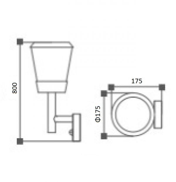 Lampu Dinding GL19602 LED Outdoor Wall Lighting