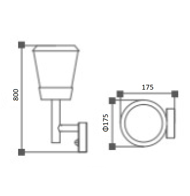 Lampu Dinding GL19602 LED Outdoor Wall Lighting