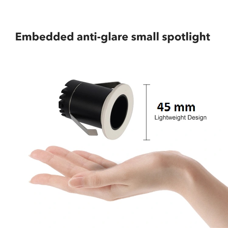 LED downlight Spotlight 3W bridgelux Mini Dimmable Anti-Glare
