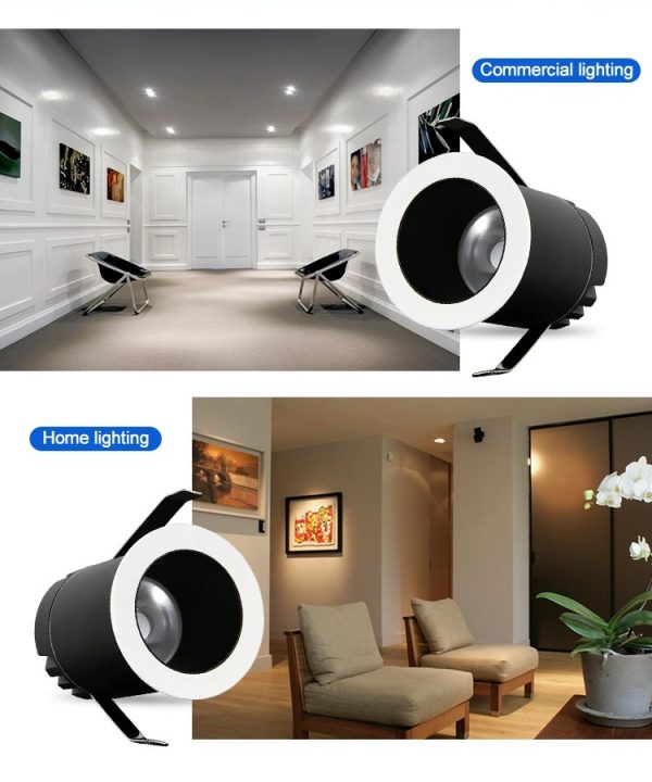 LED downlight Spotlight 3W bridgelux Mini Dimmable Anti-Glare