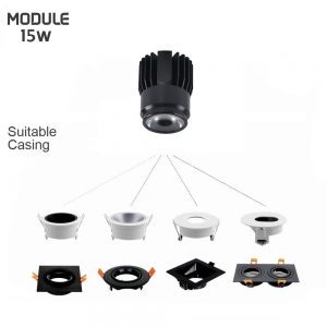 LIGHTING LED Module 15W Luminus COB Downlight Ring MR16