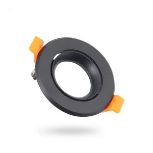Kap Lampu D-501-B sorot Led GU10 MR16 Downlight Bulat Hitam