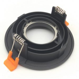 Kap Lampu D-501-B sorot Led GU10 MR16 Downlight Bulat Hitam