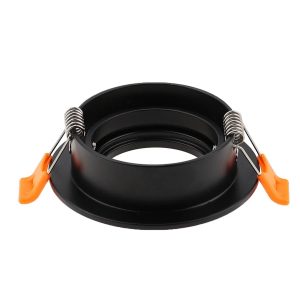 Kap Lampu D-501-B sorot Led GU10 MR16 Downlight Bulat Hitam