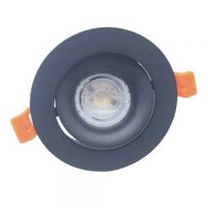 Kap Lampu D-501-B sorot Led GU10 MR16 Downlight Bulat Hitam