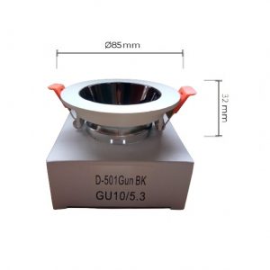 Kap Lampu MR16 GU10D-501- GUN BK Module