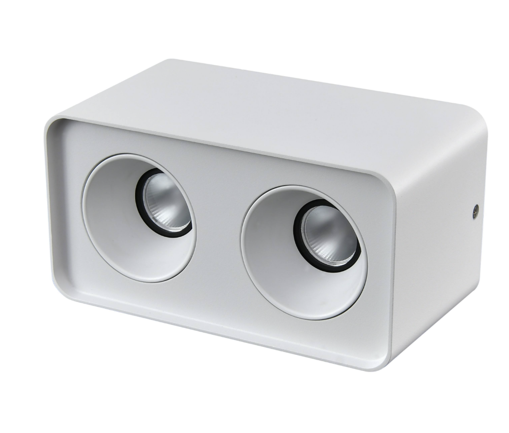 housing double outbow mr16 putih