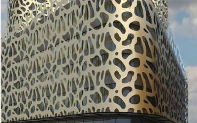 perforated metal facade