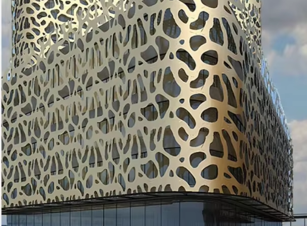 perforated metal facade