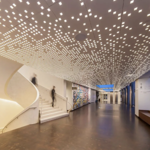 Metal ceiling lighting